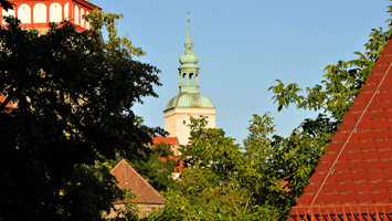 Lauenturm mit Kirche St. Michael und Mühltor