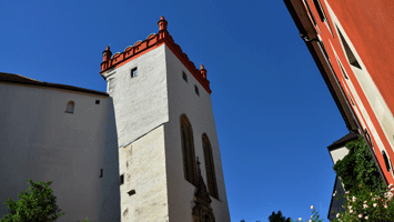 Matthiasturm vom Schlossgraben