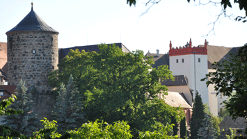 Nicolaiturm und Matthiasturm vom Schützenplatz